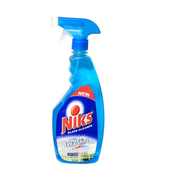 Niks Glass Cleaner Spray 650ml + 50ml Refill Concentrate