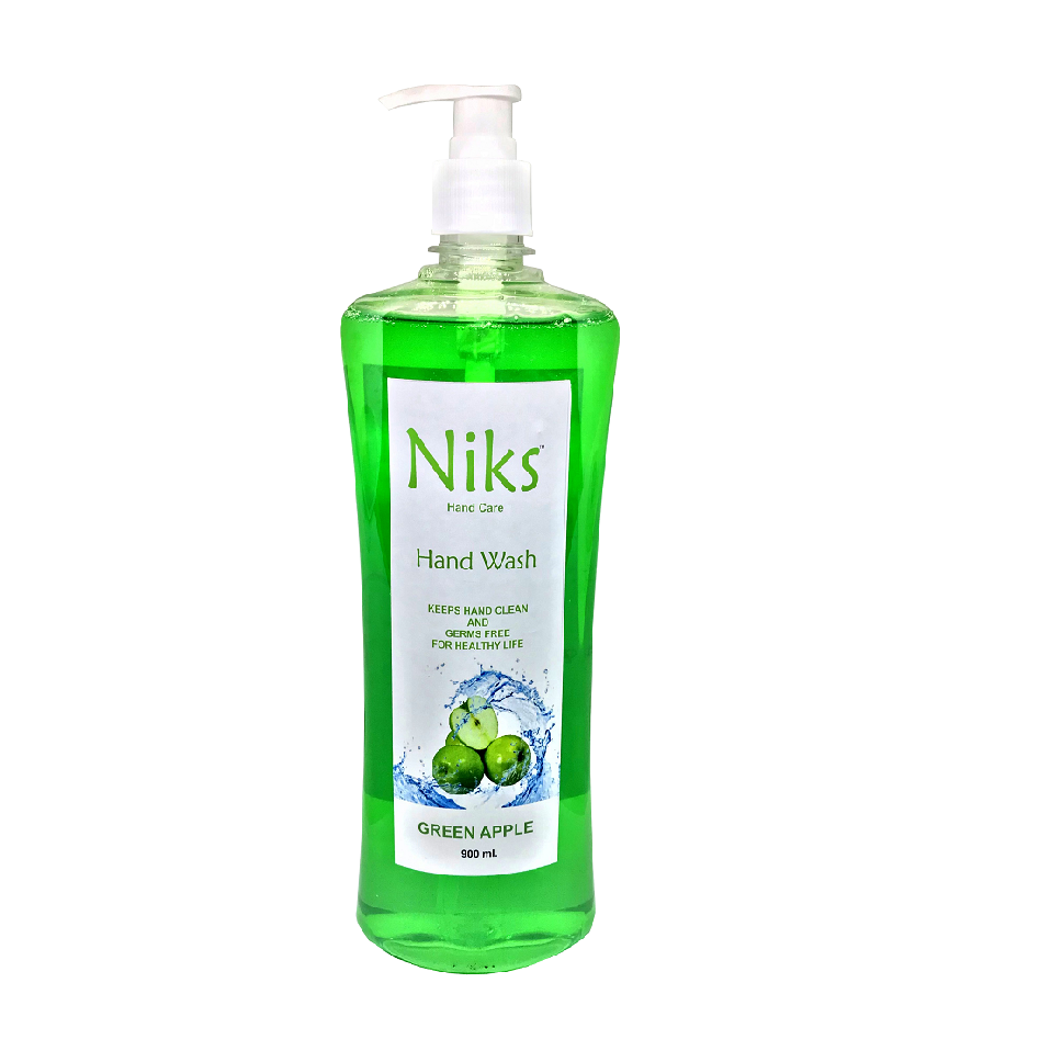 Niks Hand Wash 900ml – Green Apple