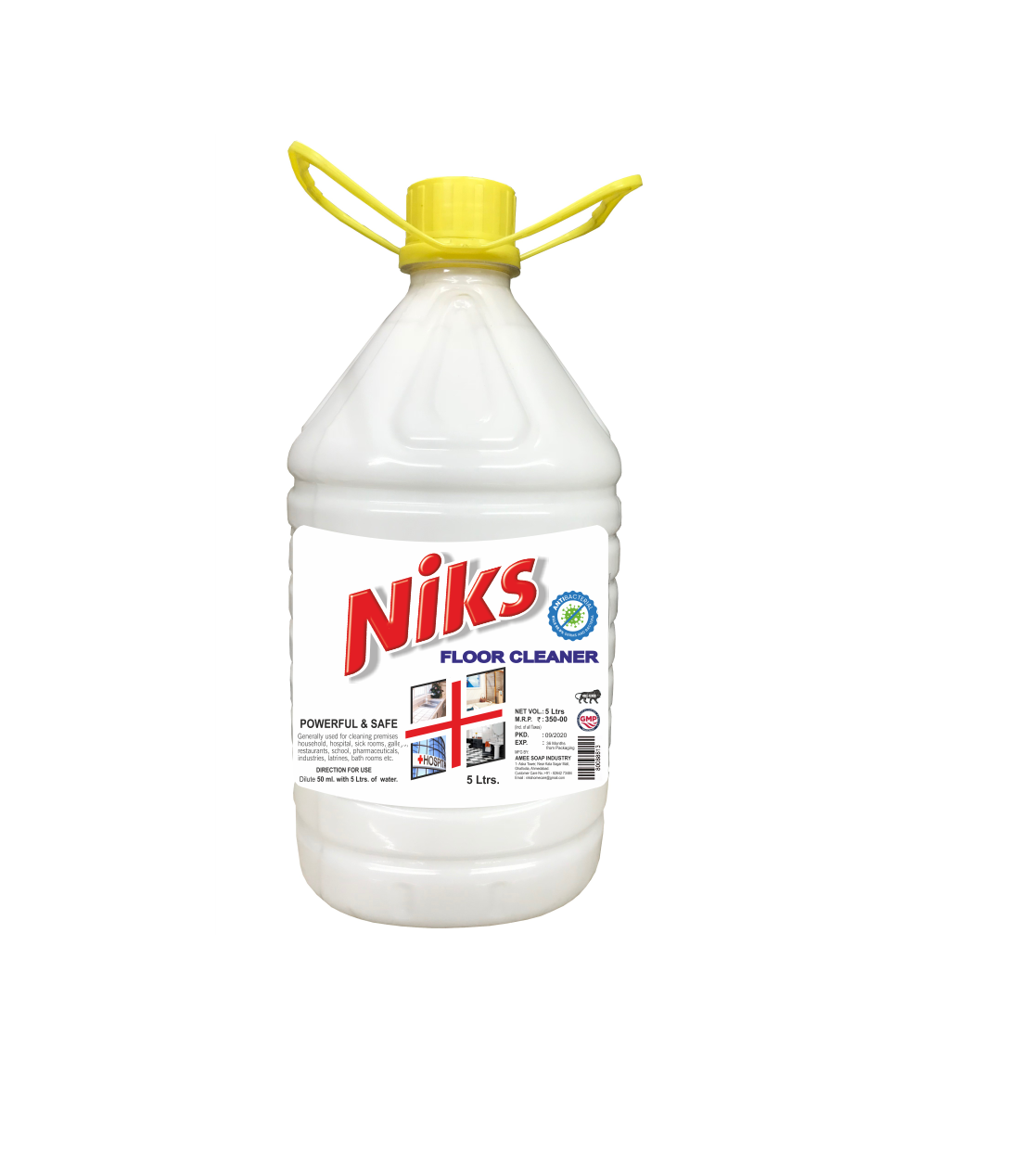 Niks White Phenyl 5L – Ready to Use, Pine Fragrance