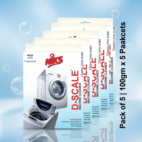 Niks D-Scale Washing Machine Cleaner 100g x 5