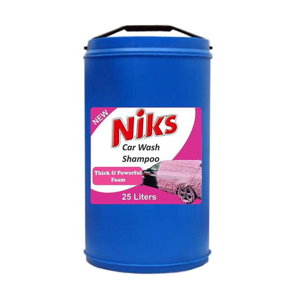 Niks Car Wash Shampoo 25L Business Pack – Pink, pH Neutral