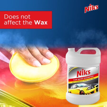 Niks Car Wash Shampoo 5 Ltrs Blossom Flavor ( 50-70ml Of Shampoo in 1 Liter of Water) - Image 2