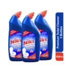 Niks Toilet Cleaner 500ml- Pack of 3- Kills Germs 99.9% & Gives pure shine